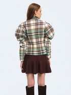 Giacca corta con maniche a pallonicno