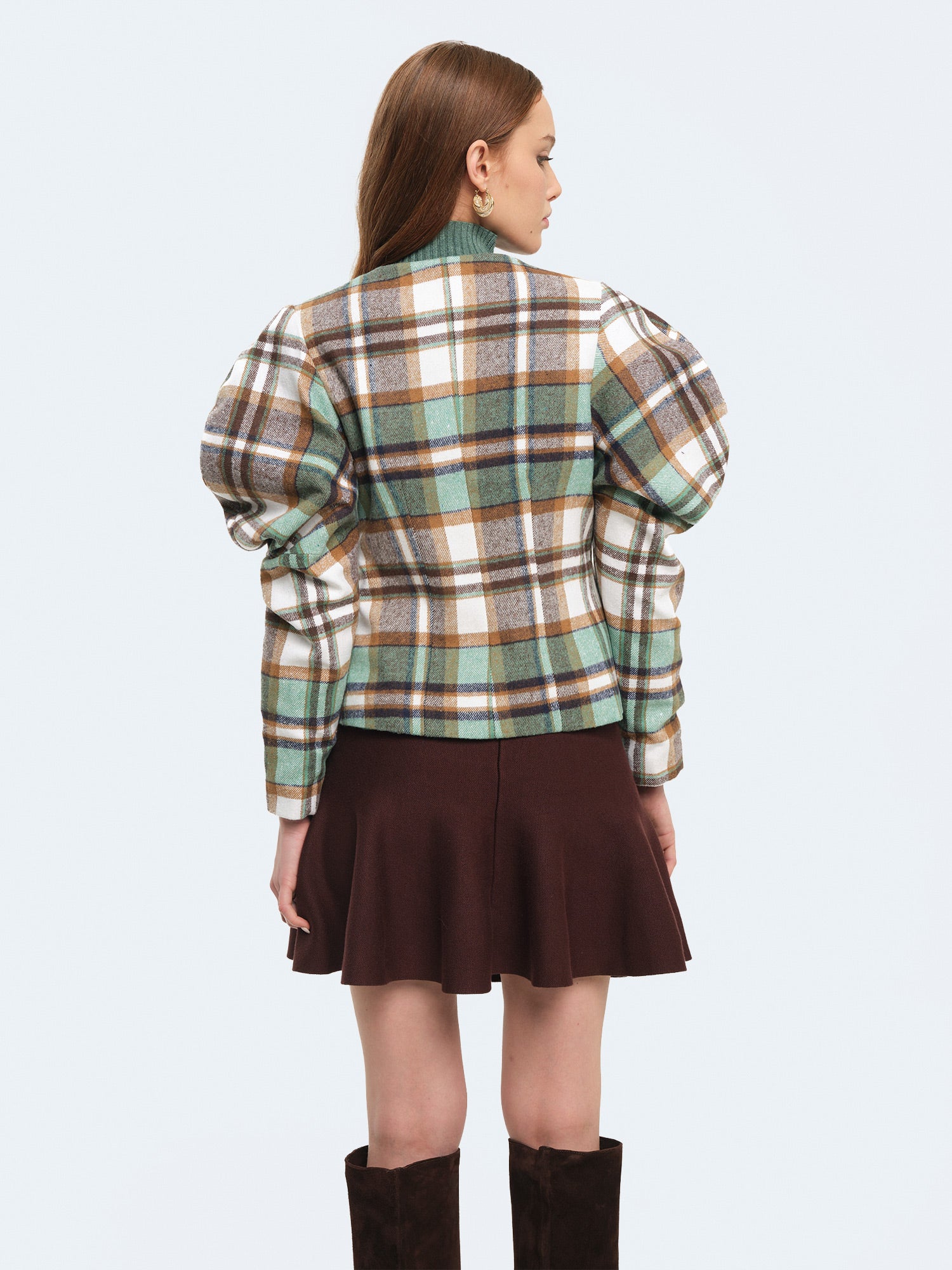 Giacca corta con maniche a pallonicno