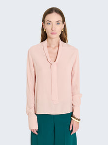 Blusa con fiocco