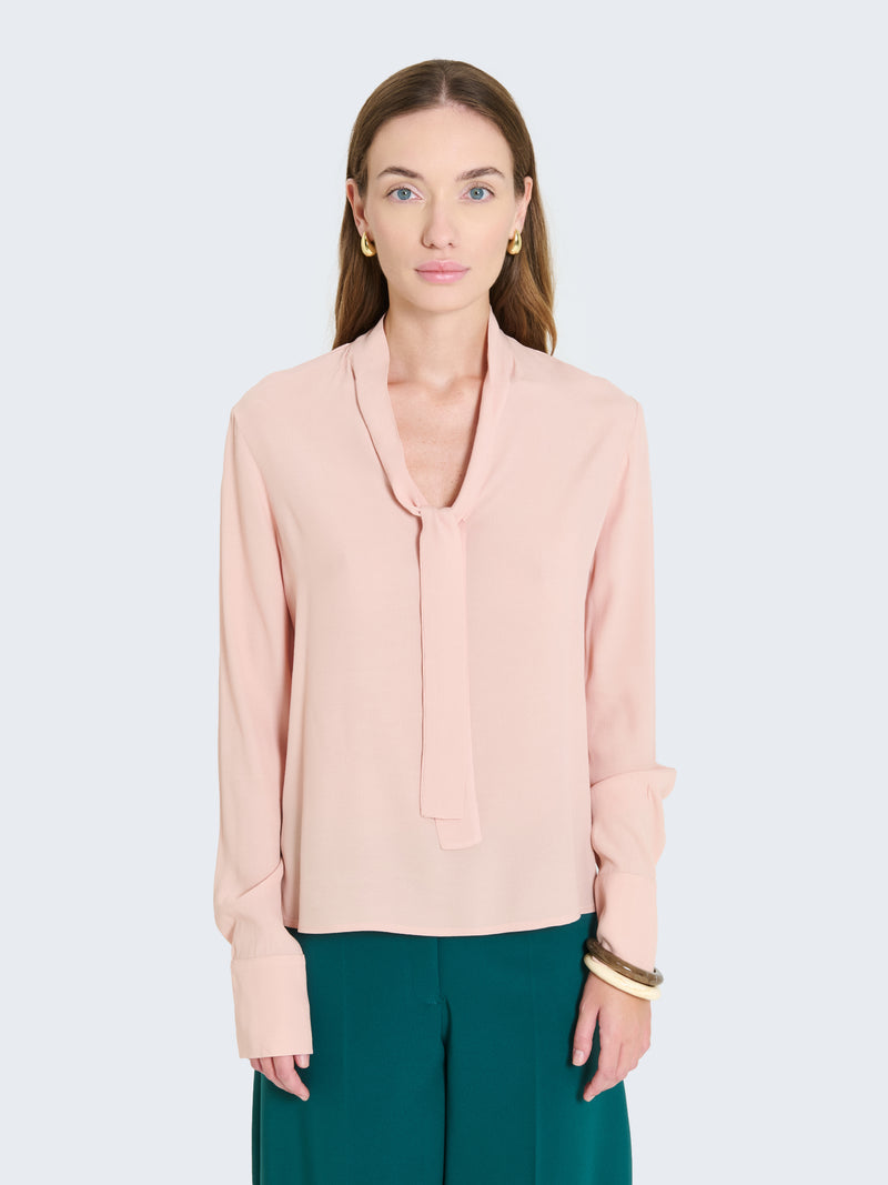 Blusa con fiocco