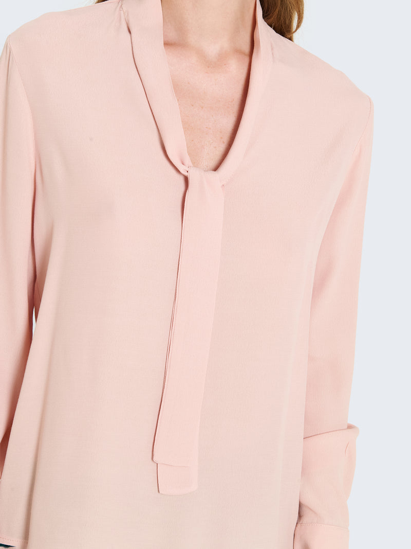 Blusa con fiocco