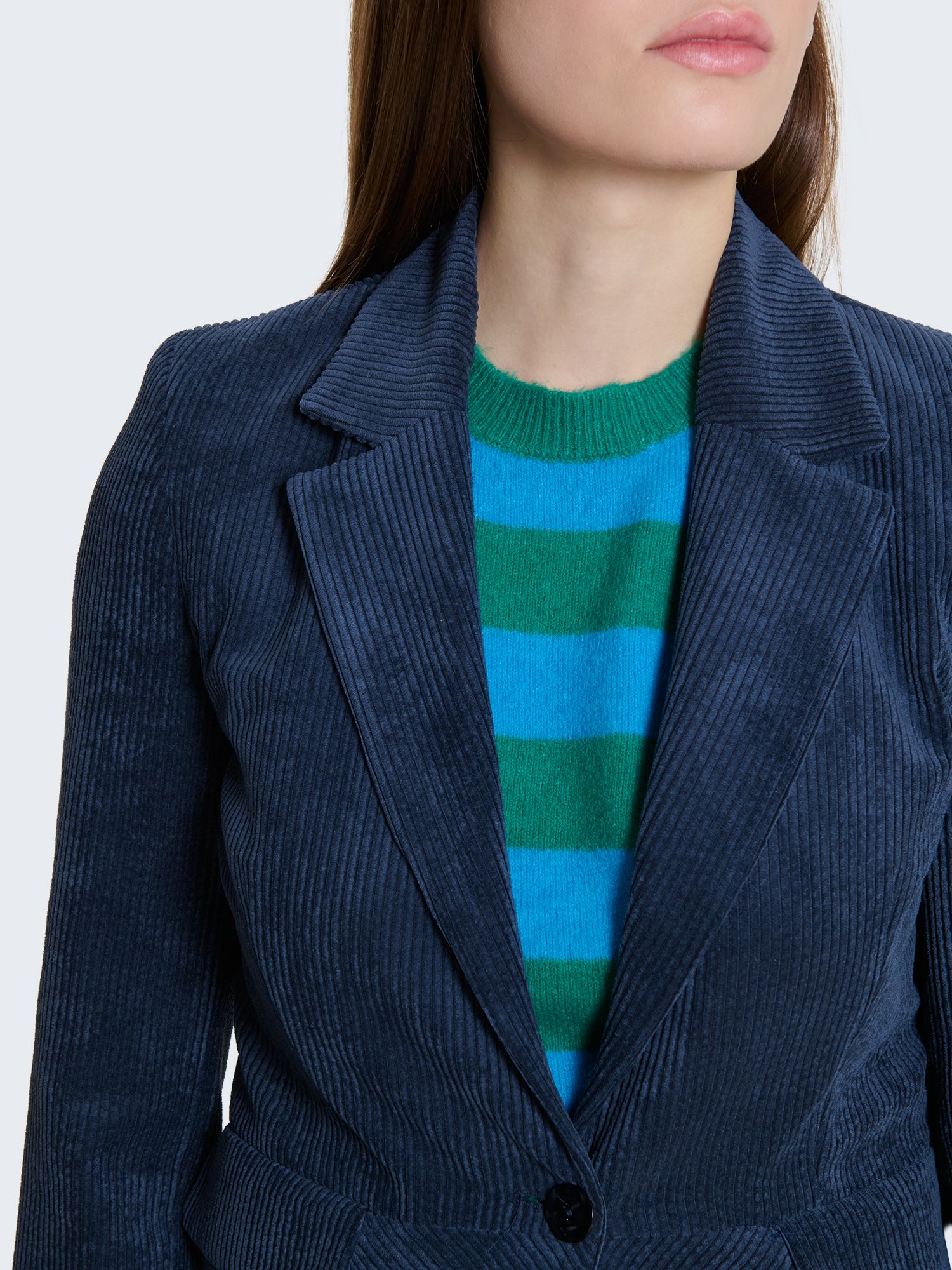 Blazer in velluto a coste