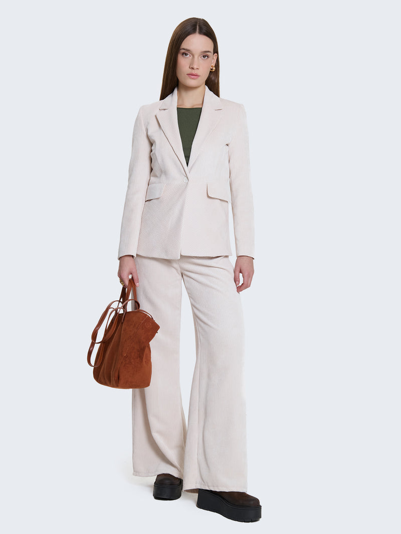 Blazer in velluto a coste