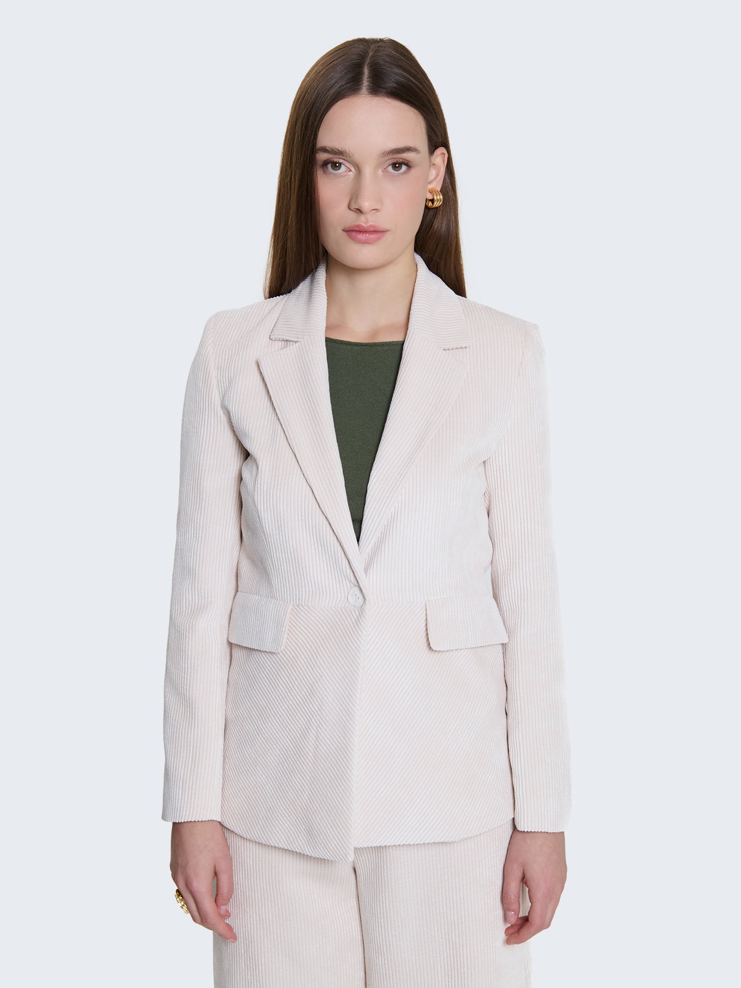 Blazer in velluto a coste