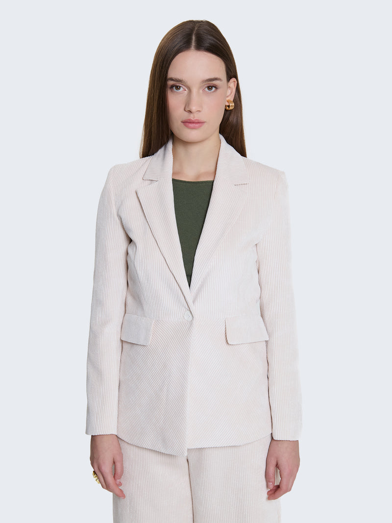 Blazer in velluto a coste