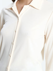 Camicia slim fit in jersey