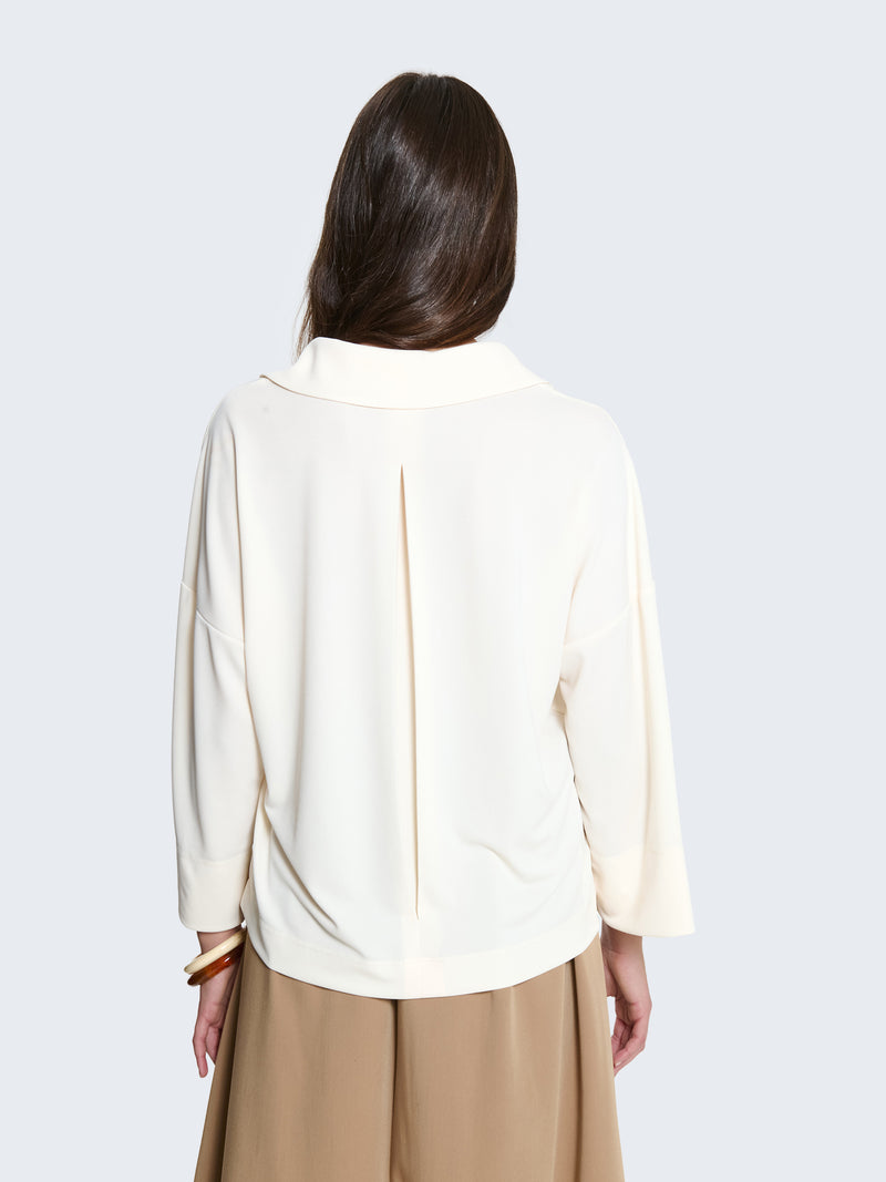Camicia boxy in jersey