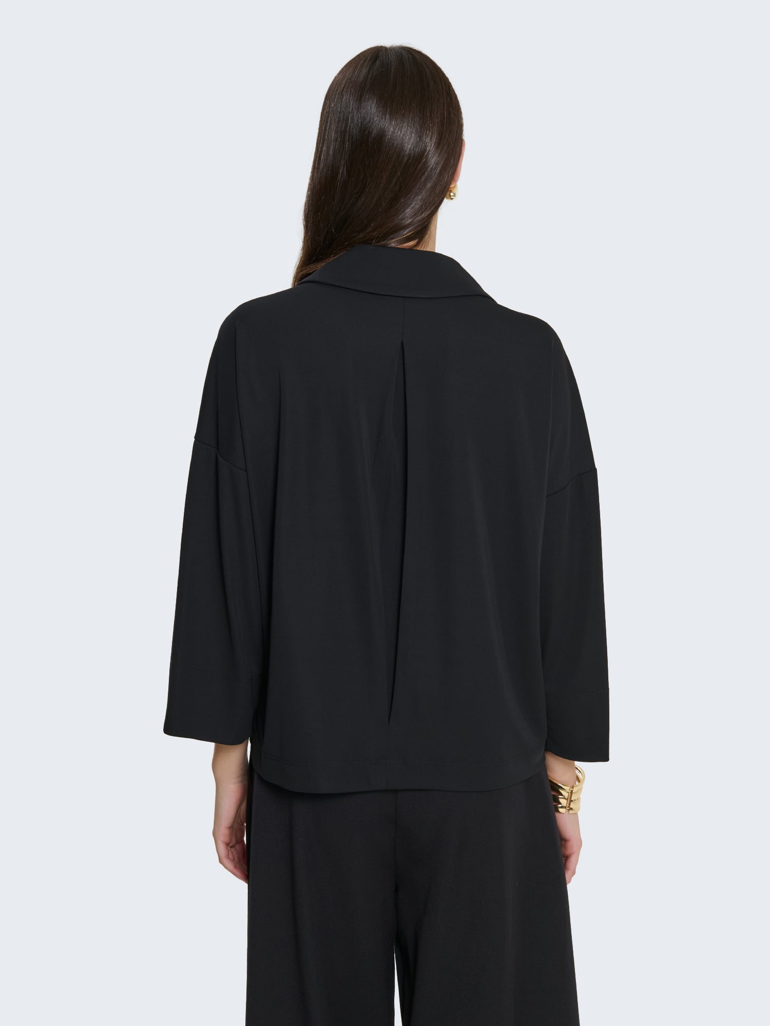 Camicia boxy in jersey