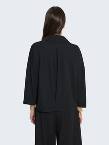 Camicia boxy in jersey