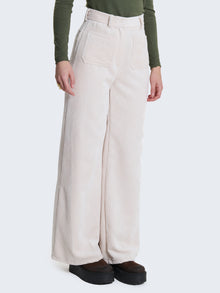 Pantaloni palazzo in velluto a coste