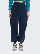 Pantaloni balloon in velluto a coste