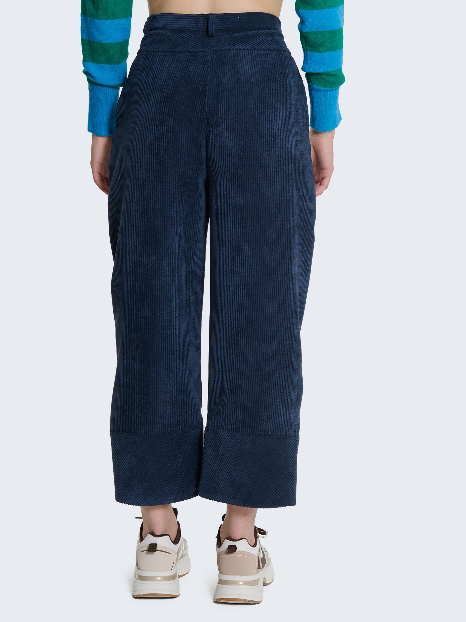 Pantaloni balloon in velluto a coste