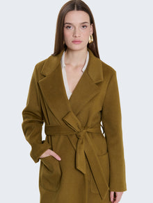 Cappotto lungo con cintura