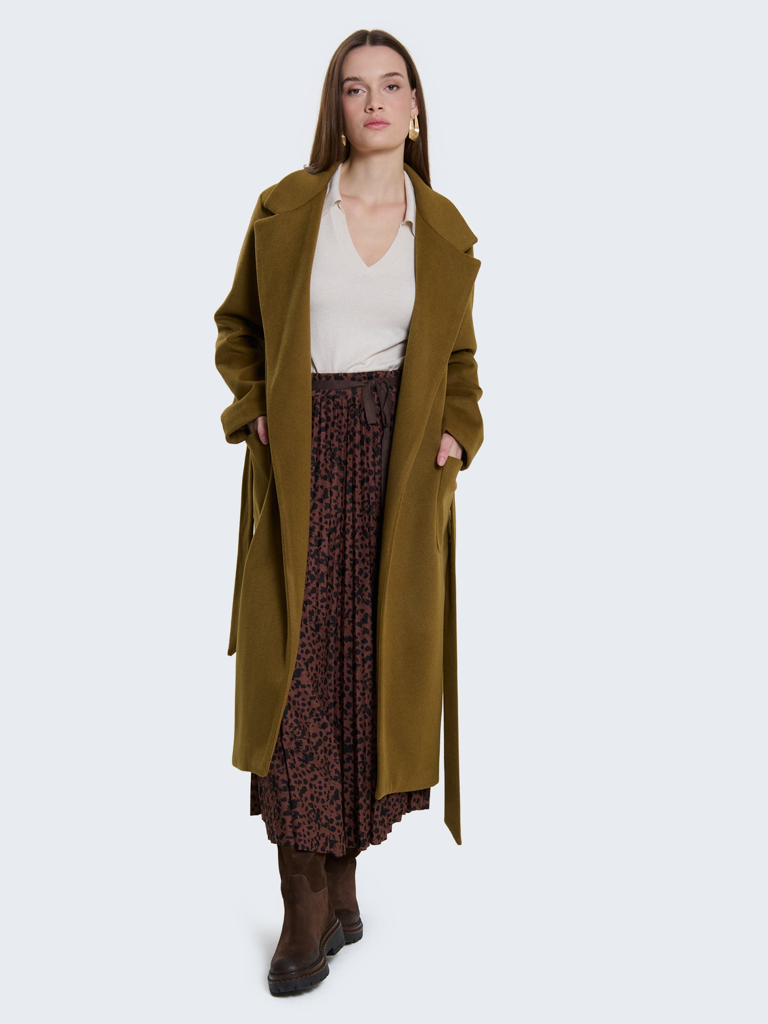 PLEATED SKIRT WITH FANTAS