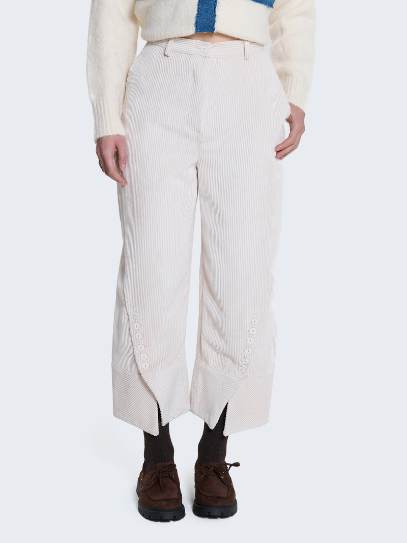 Pantaloni balloon in velluto a coste