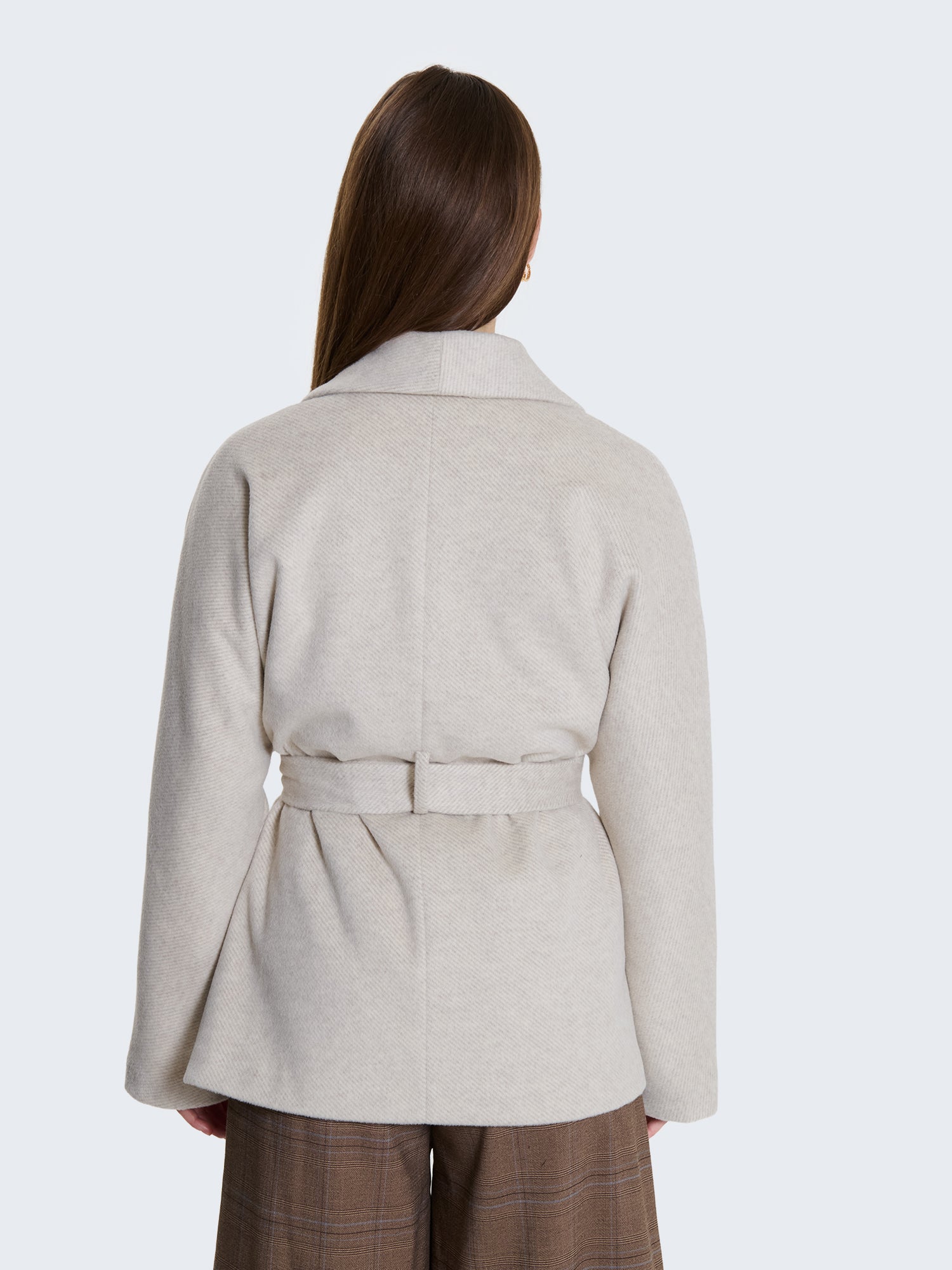 Cappotto corto con cintura