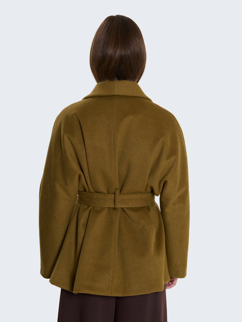 Cappotto corto con cintura