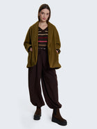 Cappotto corto con cintura