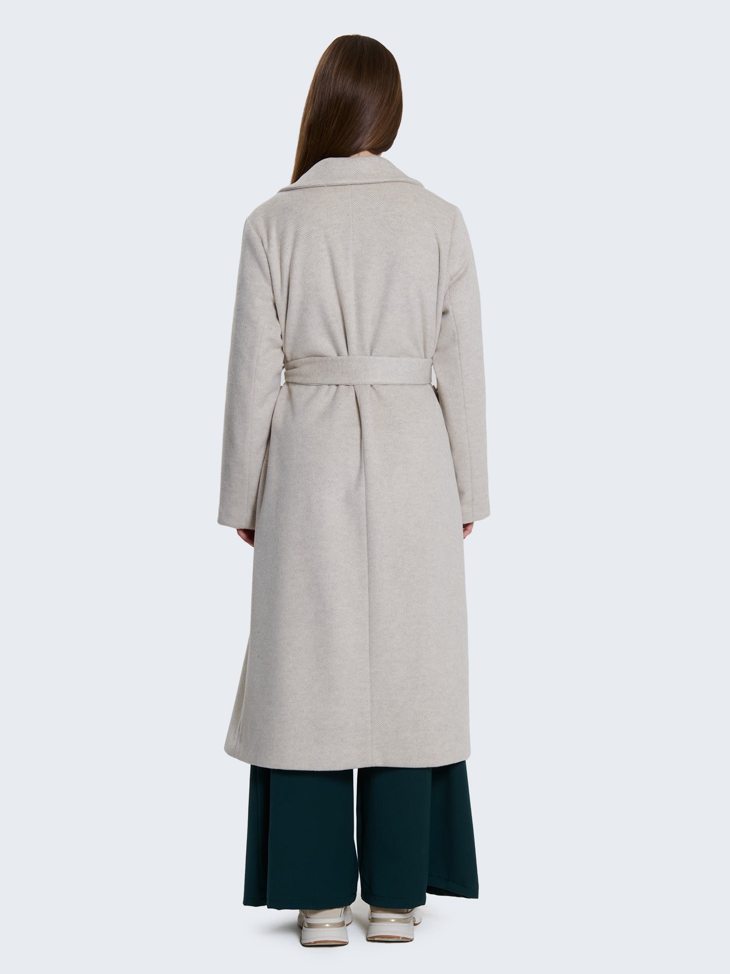 Cappotto lungo con cintura