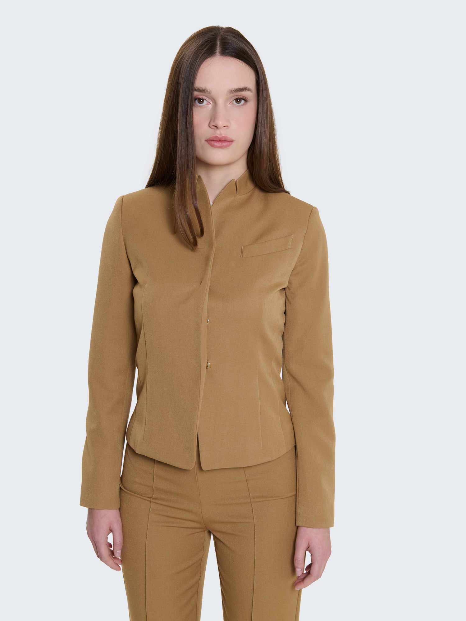 Giacca slim fit alla coreana