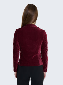 Giacca slim fit in velluto