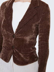 Giacca slim fit in velluto