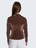 Giacca slim fit in velluto