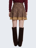 Minigonna patchwork a ruota