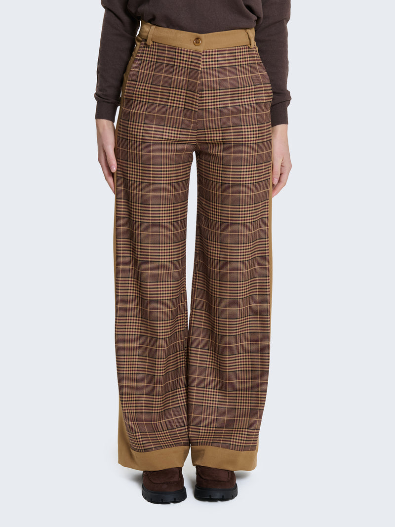 Pantaloni palazzo patchwork