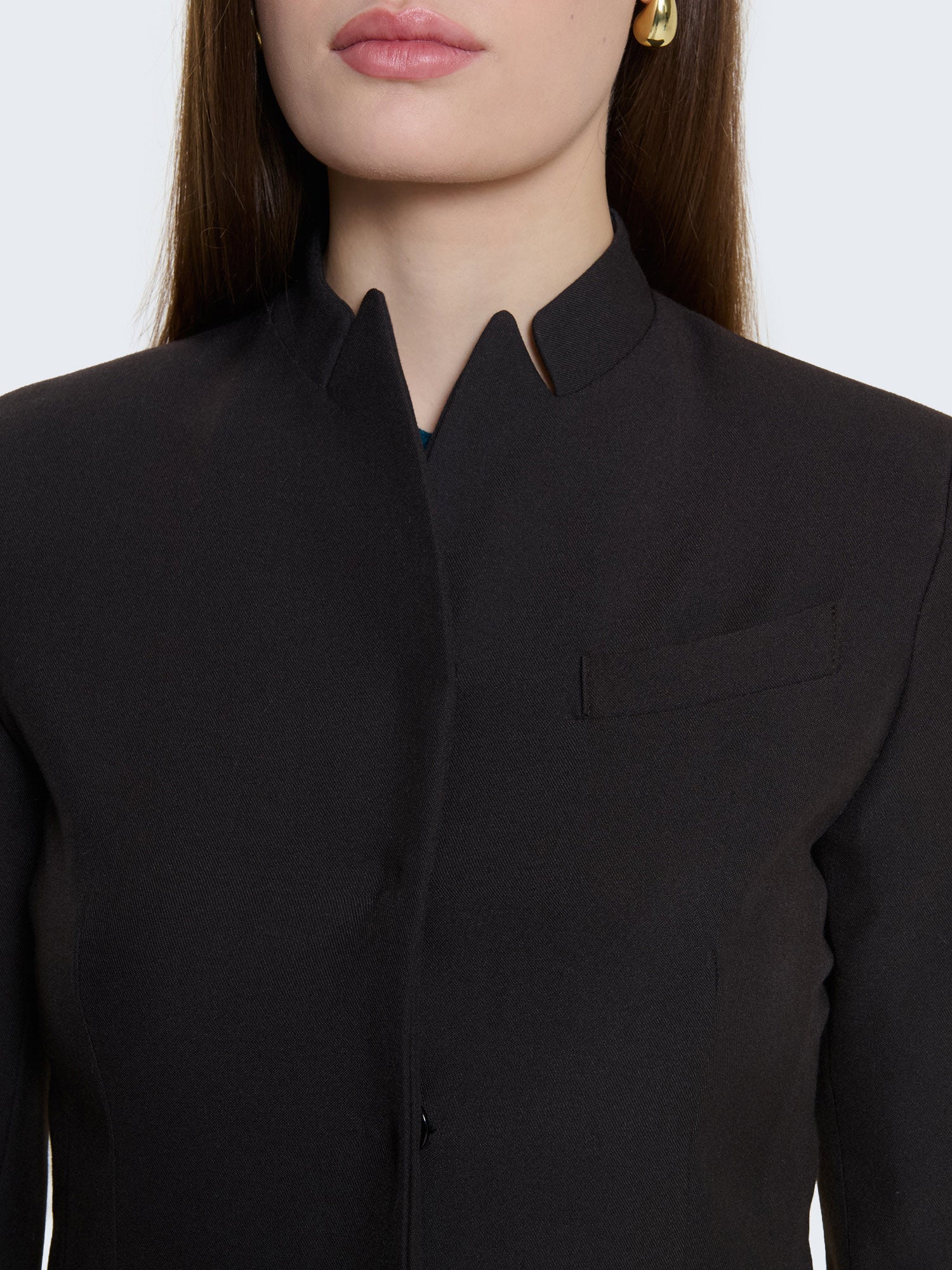 Giacca slim fit alla coreana