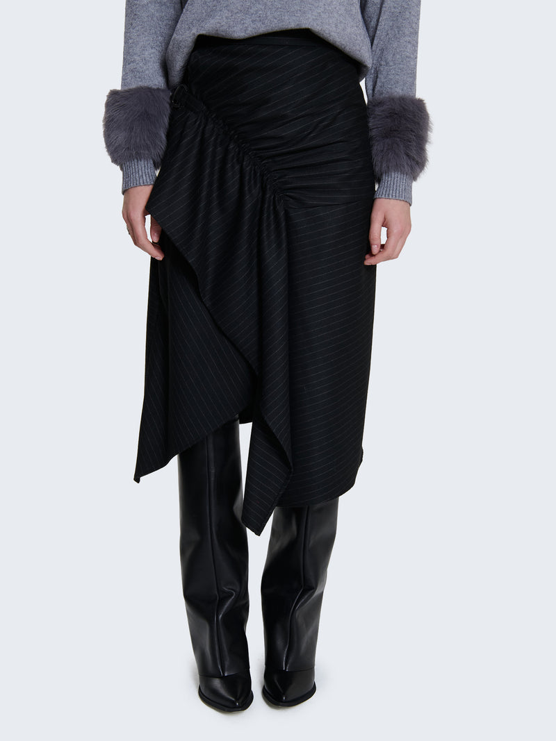 Gonna asimmetrica gessata