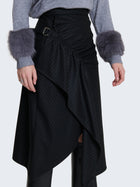 Gonna asimmetrica gessata