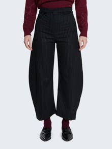 Pantaloni balloon gessati