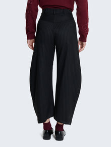 Pantaloni balloon gessati