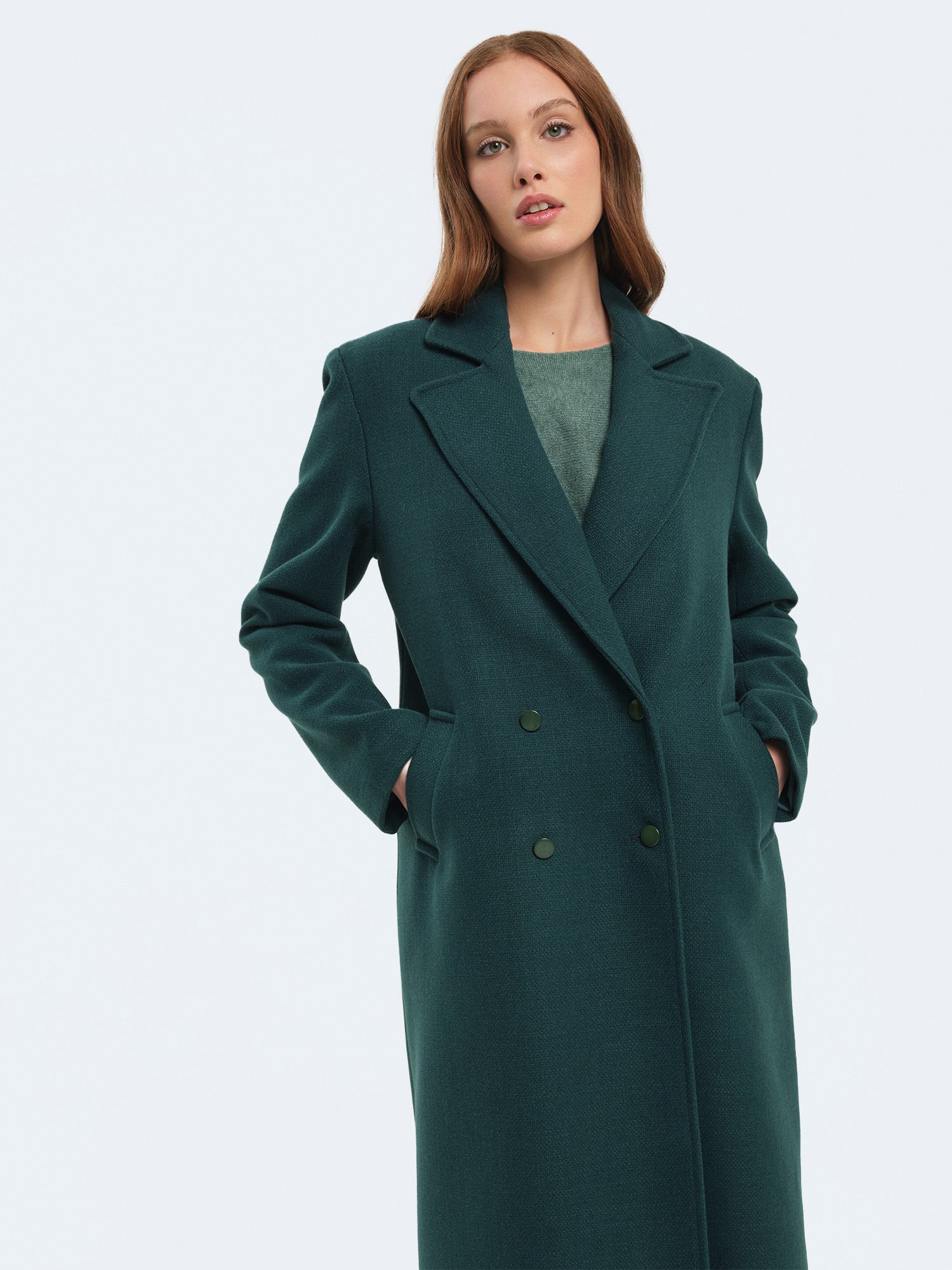 Cappotto lungo doppiopetto