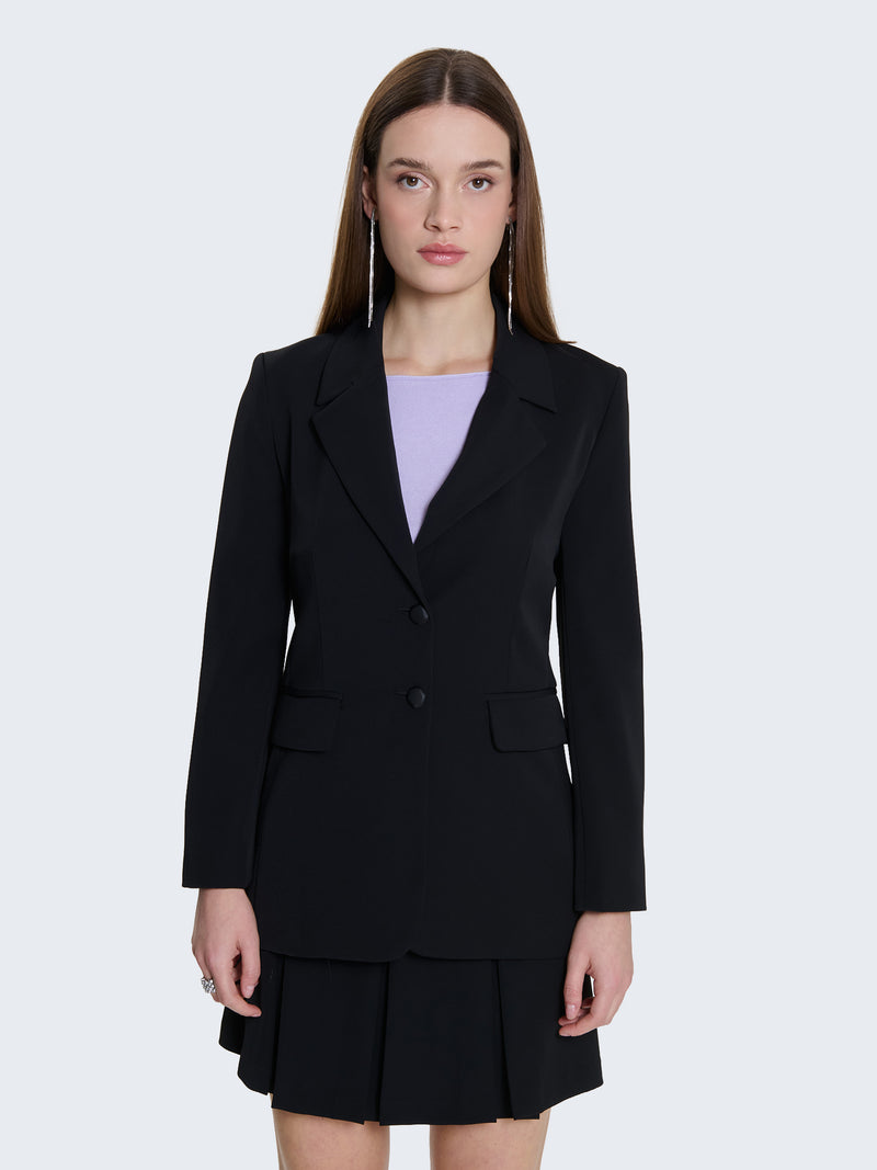 Blazer monopetto in cady