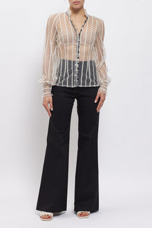 Camicia in organza a pois