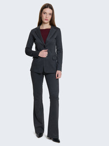 Pantaloni flared punto milano