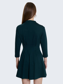 Abito corto punto milano con zip