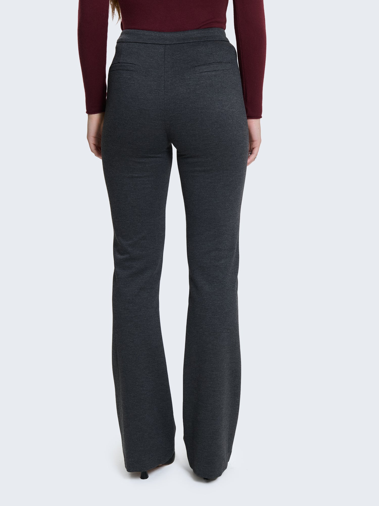 Pantaloni flared punto milano