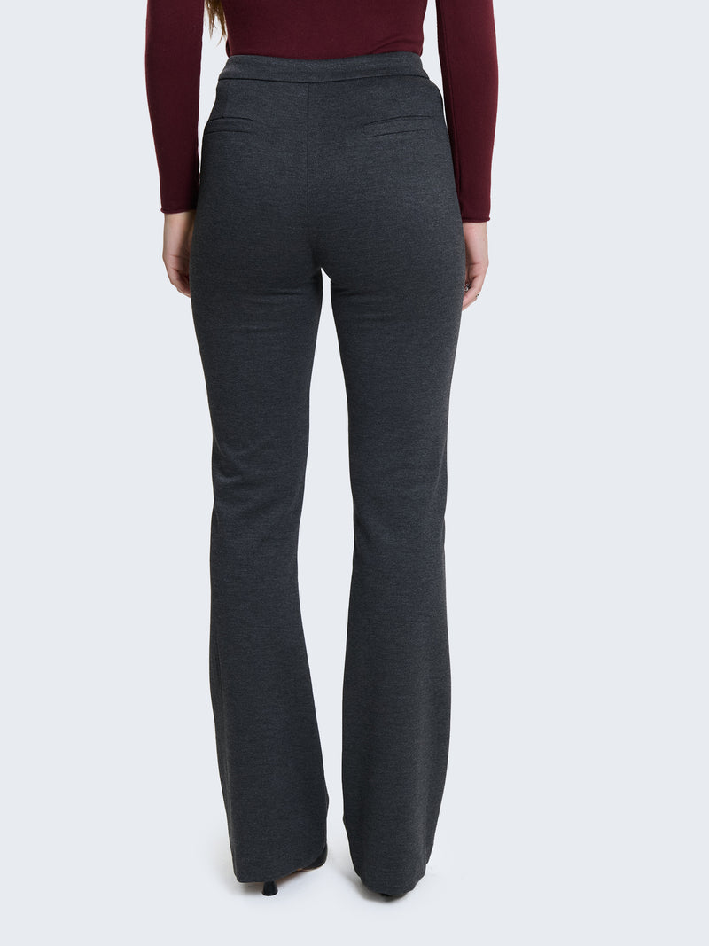 Pantaloni flared punto milano