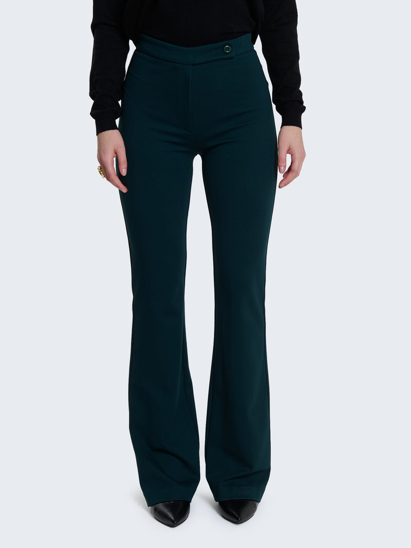 Pantaloni flared punto milano