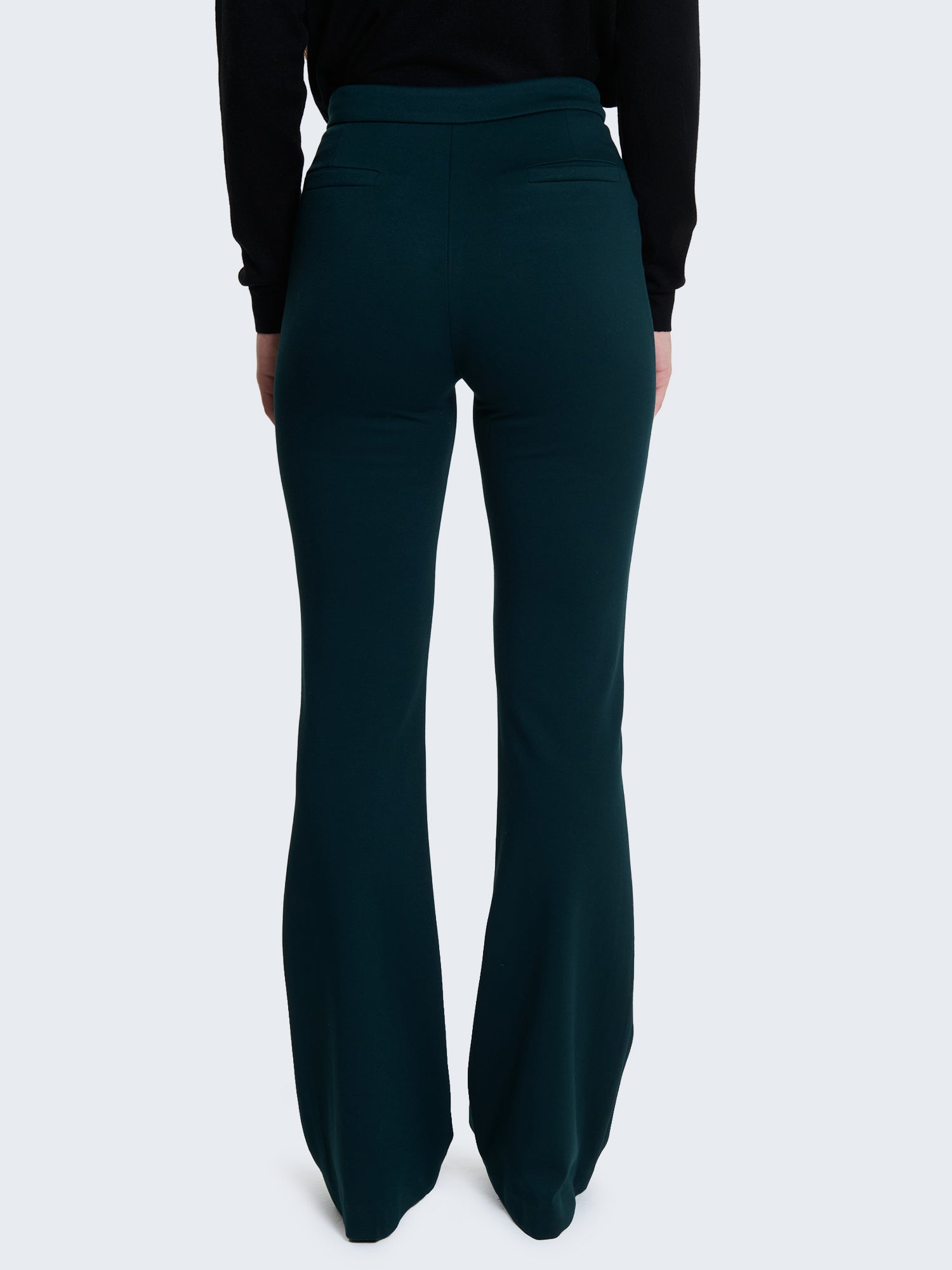 Pantaloni flared punto milano