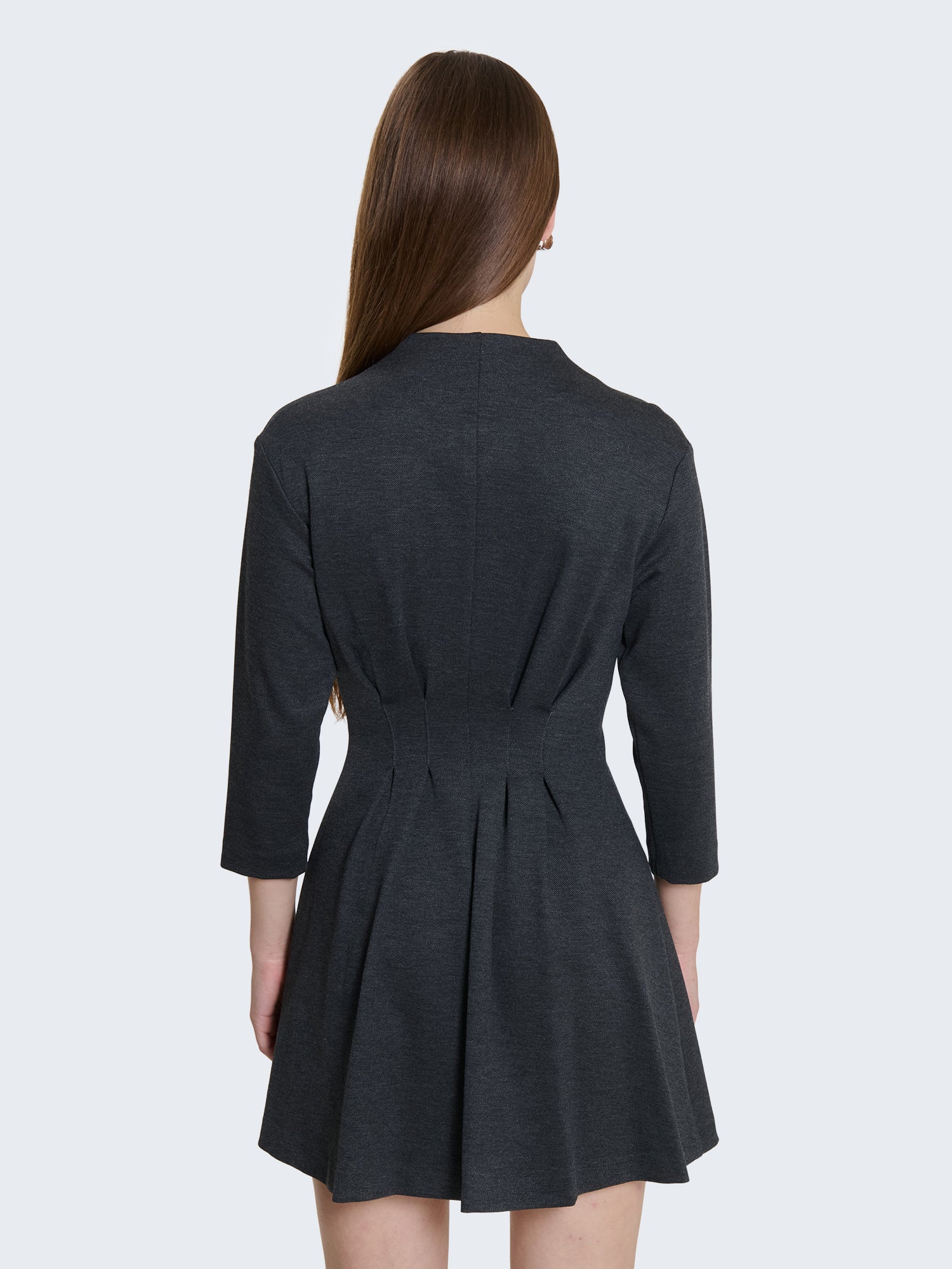 Abito corto punto milano con zip