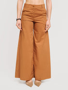 Pantalone in cotone con soffietti