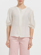 Camicia con maniche a palloncino