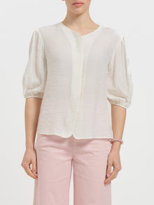 Camicia con maniche a palloncino