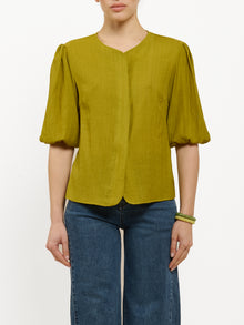 Camicia con maniche a palloncino