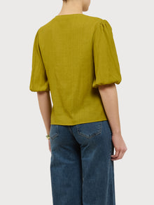 Camicia con maniche a palloncino