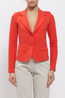 Giacca slim fit con bottoni foderati